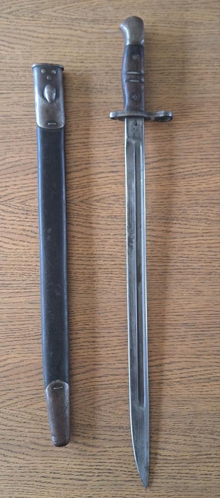Engelse bajonet type 1907 WW1, Verzamelen, Ophalen of Verzenden, Landmacht, Engeland, Mes of Dolk