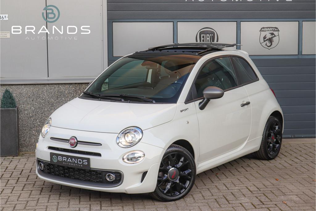 Fiat 500 1.0 Hybrid Sport 1e eig Vol opties Schuifdak Garant, Gebruikt, Zwart, Met garantie (alle), 4 stoelen