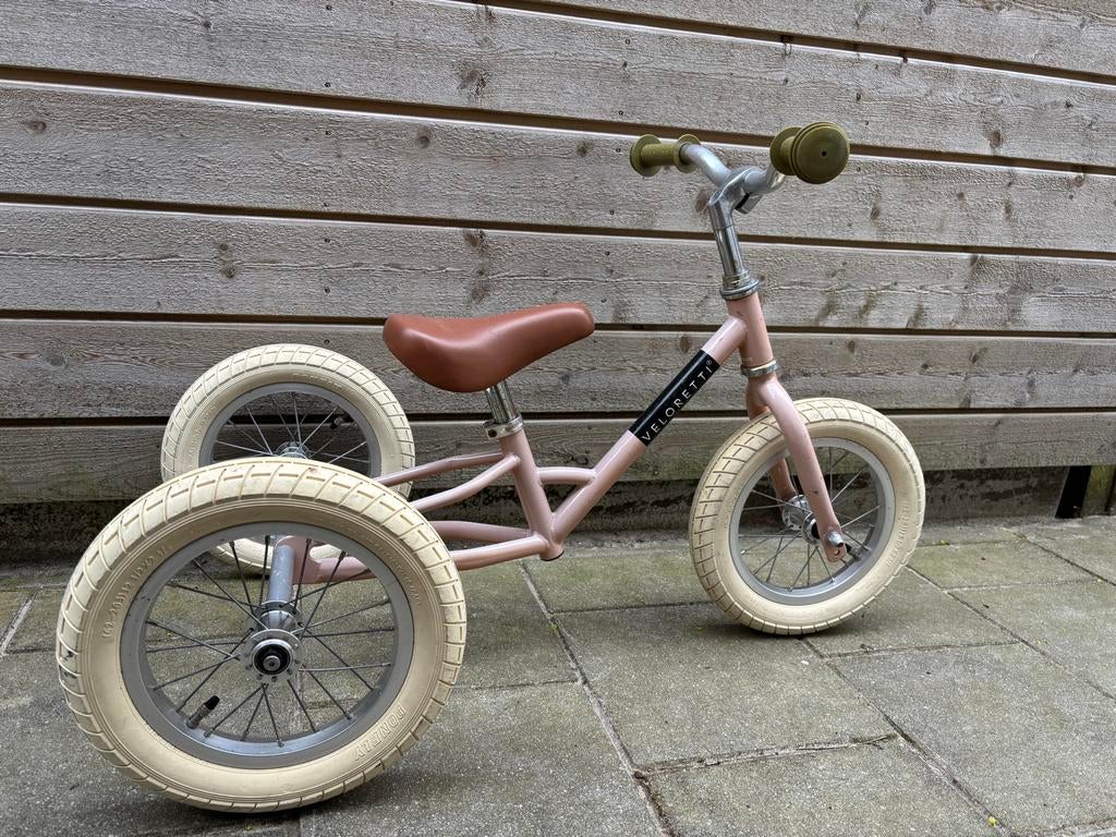 Veloretti Tricycle lichtroze - driewieler en loopfiets, Ophalen, Zo goed als nieuw
