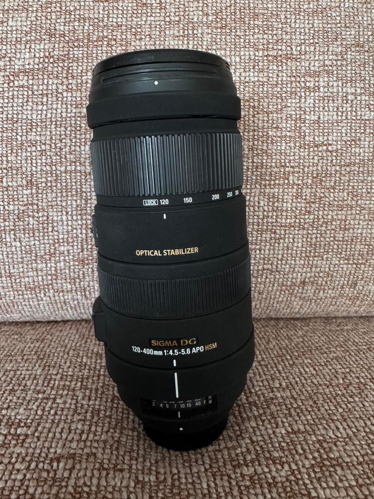Sigma telelens DG 120-400 4.5-5.6 APO HSM (Nikon mount), Audio, Tv en Foto, Fotografie | Lenzen en Objectieven, Ophalen of Verzenden