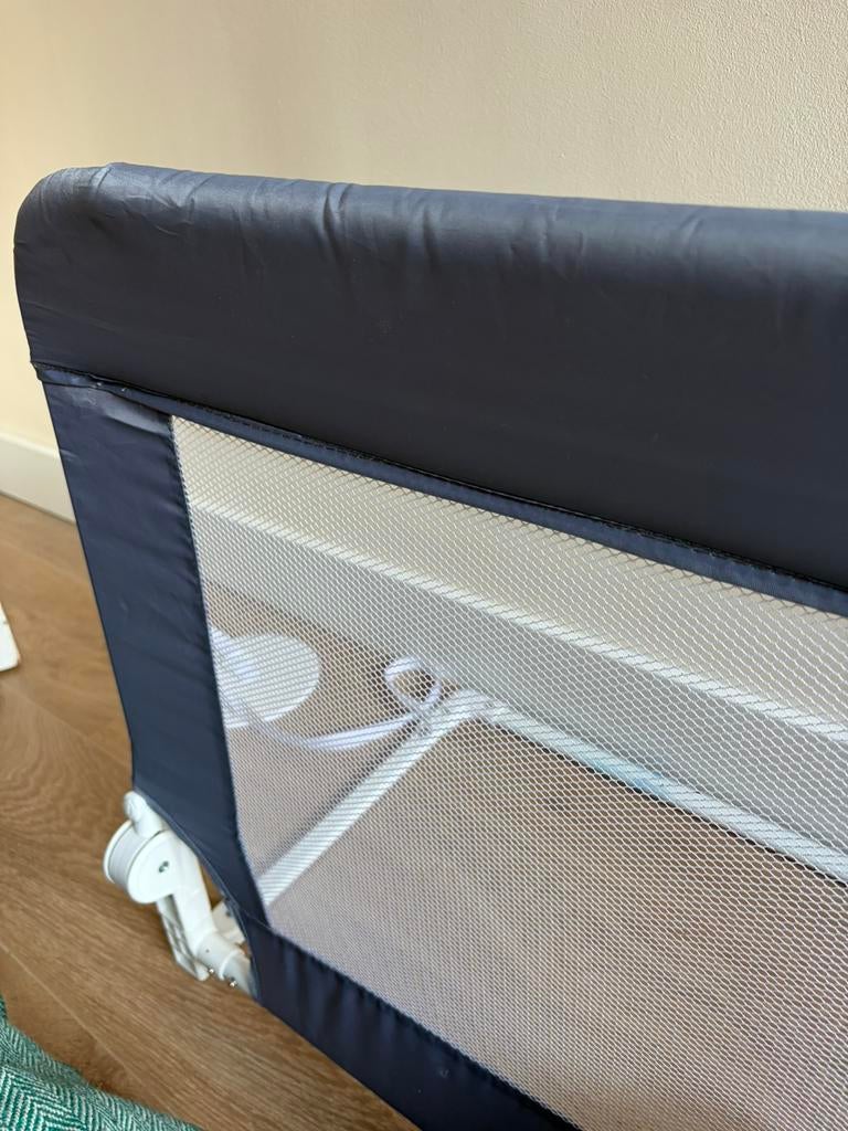 Bedhek / Bedrail Homcom – 150 cm – Zo goed als nieuw, Ophalen, Eenpersoons, Wit, 190 cm of minder