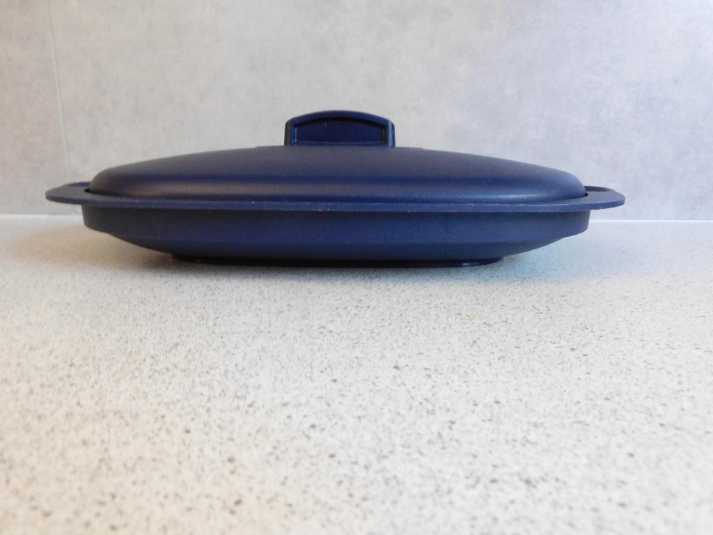 Tupperware Serveer Schaal 400 ml. Indigo, Ophalen of Verzenden, Zo goed als nieuw, Blauw, Schaal