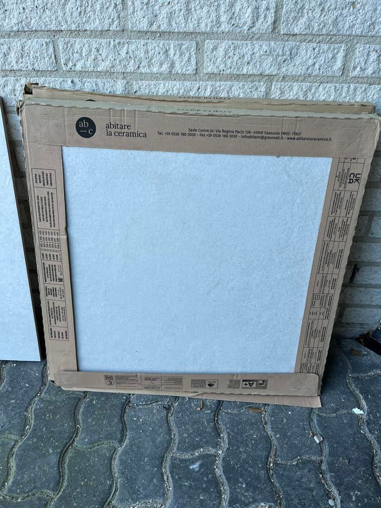 9 All Around Stone Vloertegel 60X60cm White 9mm Mat Ret.R10, Ophalen, Vierkant, Nieuw, Minder dan 100 cm