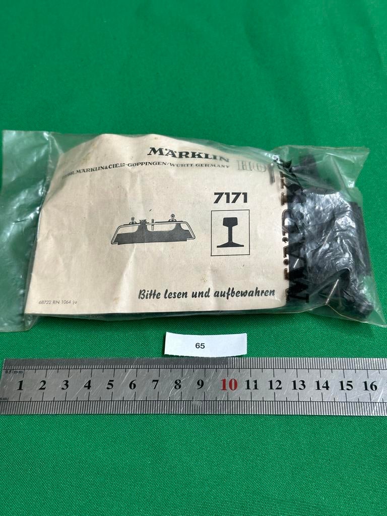 65- Märklin 7171 geluiddempers (50 x) in blisterverpakking, Gelijkstroom of Wisselstroom, Overige typen, Ophalen of Verzenden