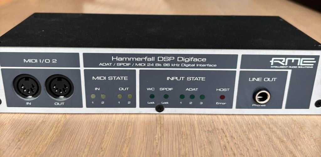RME Hammerfall Digiface met PCIe en kabels, Ophalen of Verzenden, Gebruikt, Audio