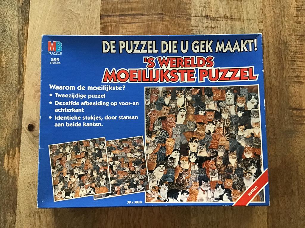 Te koop poezen puzzel ( de puzzel die u gek maakt), Ophalen of Verzenden, 500 t/m 1500 stukjes, Zo goed als nieuw