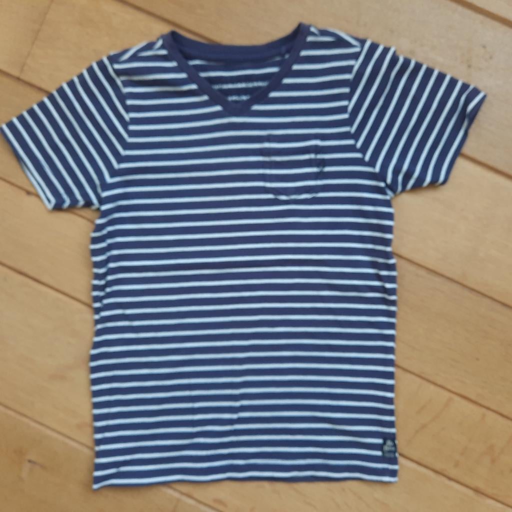 Scotch Schrunk Mister Blue t- shirt blauw wit str maat 104, Ophalen of Verzenden, Zo goed als nieuw, Shirt of Longsleeve, Scotch Schrunk