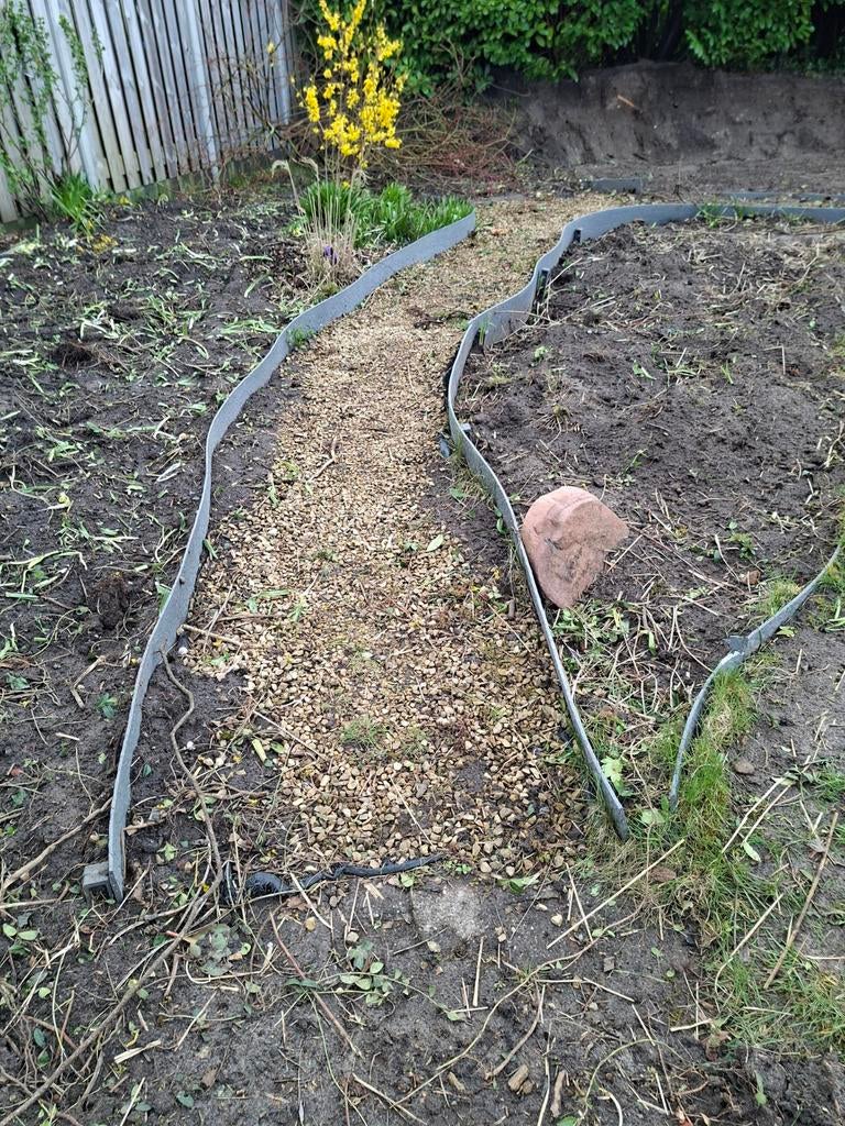 Borderrand 26 m 15 cm hoog, Ophalen, Tuinaarde