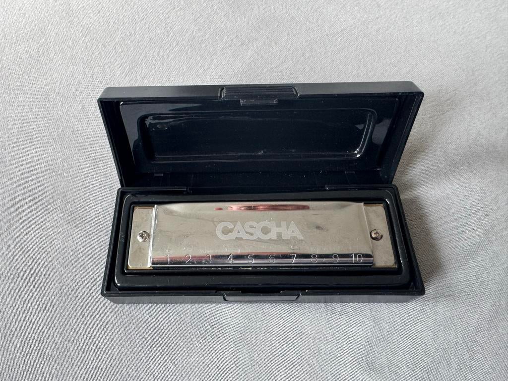Cascha mondharmonica in C, Gebruikt, C-mondharmonica, Ophalen of Verzenden, Met koffer of doosje