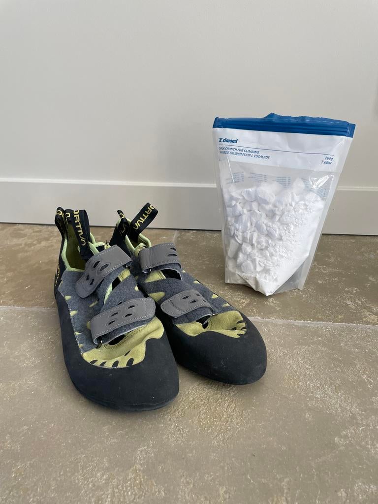 Boulderschoenen maat 47 La Sportiva, Sport en Fitness, Klimsport, Ophalen of Verzenden, Zo goed als nieuw, Klimsportschoenen