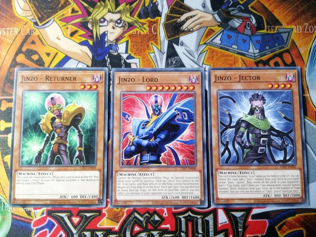 Jinzo Returner, Lord, Jector Set - LED7 - Yu-Gi-Oh, Hobby en Vrije tijd, Verzamelkaartspellen | Yu-gi-Oh!, Ophalen of Verzenden