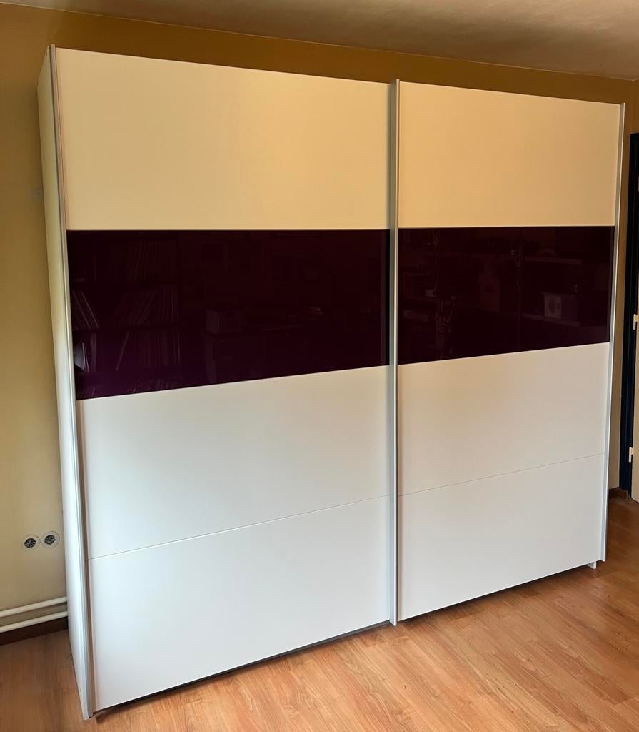 Kledingkast met schuifdeuren, Ophalen, Met deur(en), Gebruikt, 200 cm of meer
