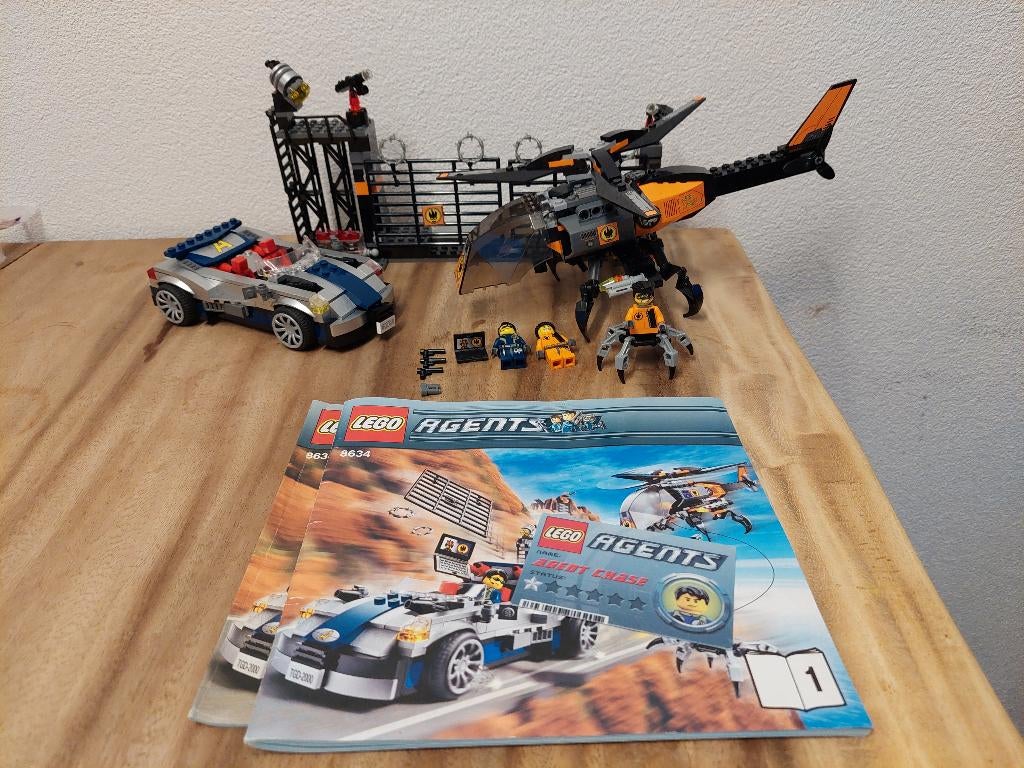 Lego Agents 8634 Turbocar achtervolging, Kinderen en Baby's, Speelgoed | Duplo en Lego, Gebruikt, Lego, Complete set, Ophalen of Verzenden