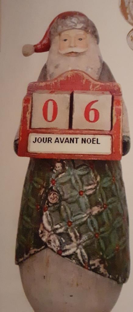 Gezocht deze côte table kerstman adventskalender+kerstman, Diversen, Kerst, Ophalen of Verzenden, Zo goed als nieuw