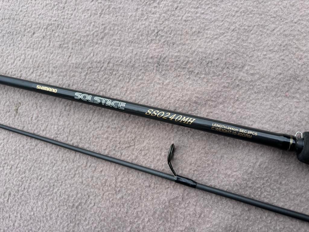 Shimano solstace sso 240 mh 8ft hengel / spinhengel, Ophalen of Verzenden, Gebruikt, Werphengel