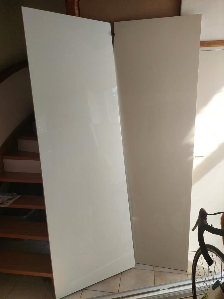 HASVIK-schuifdeuren PAX-kast 236x150 hoogglans wit, Ophalen, Gebruikt, 200 cm of meer, 150 tot 200 cm