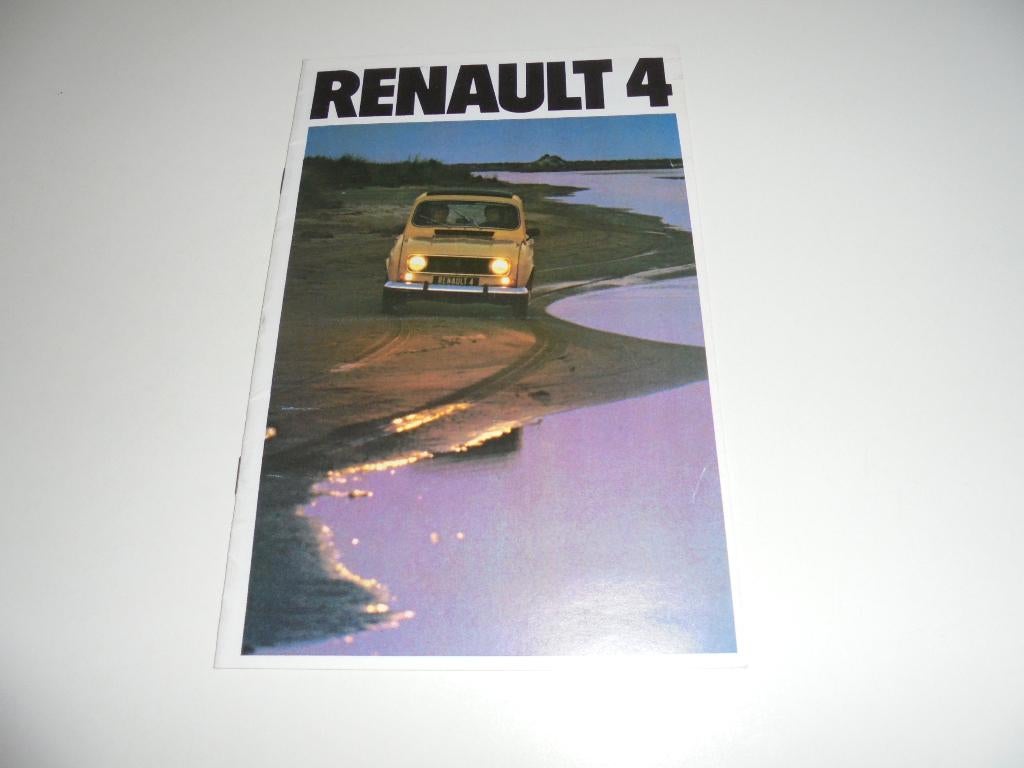 brochure Renault 4, Ophalen of Verzenden, Zo goed als nieuw, Renault