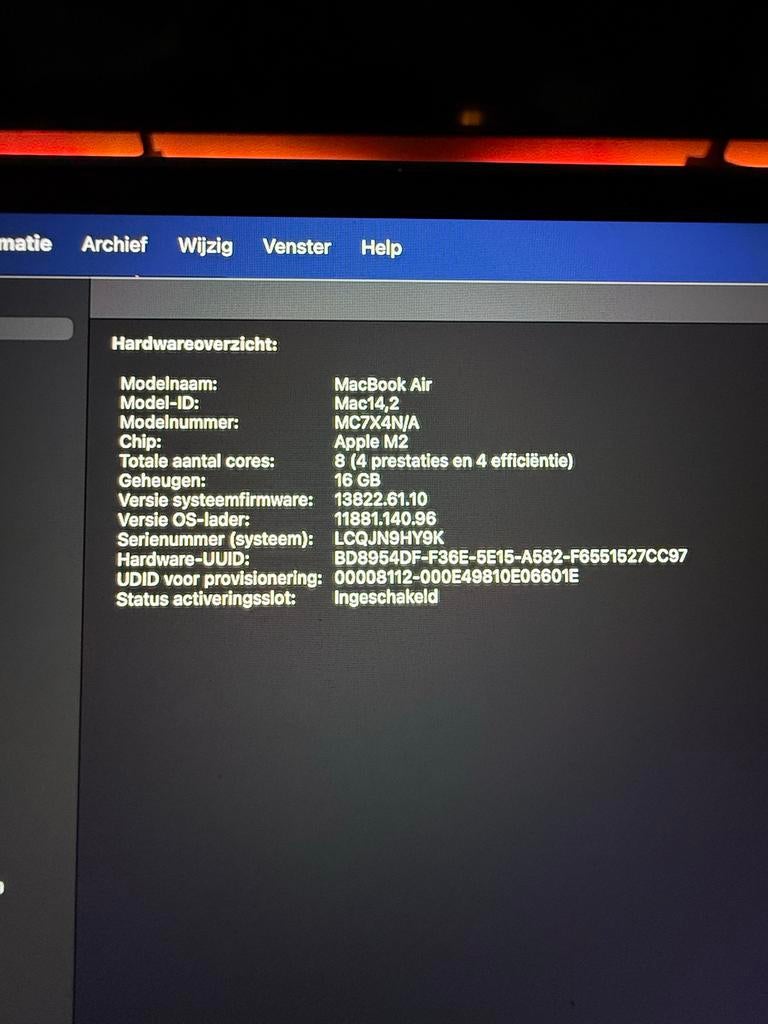 MacBook Air M2 Zo Goed Als Nieuw!, Computers en Software, Apple Macbooks, Qwerty, 13 inch, 512 GB, Ophalen of Verzenden