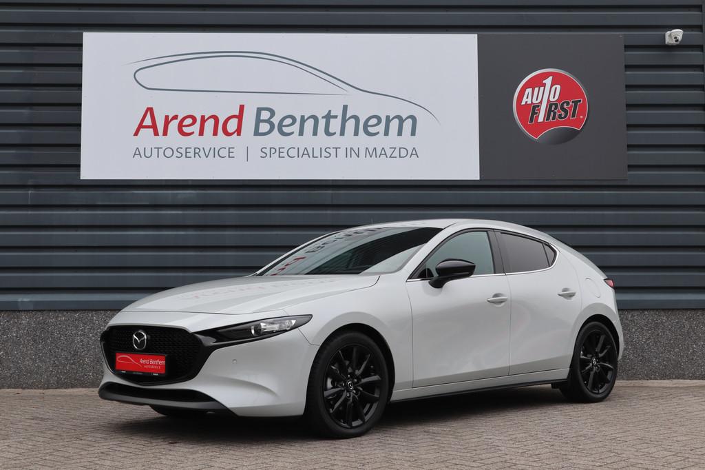 Mazda 3 2.0 e-SkyActiv-X M Hybrid 186 Homura Camera / Head-u, Stof, Gebruikt, 4 cilinders, Origineel Nederlands