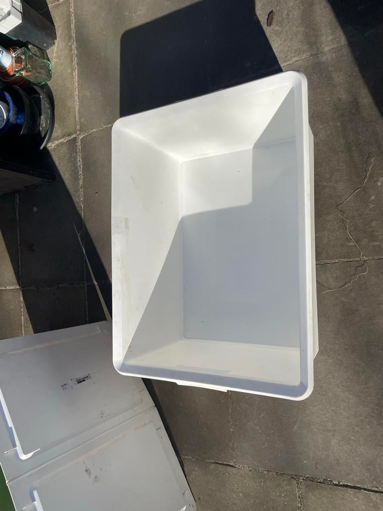 XL witte opbergbak van IKEA - Gebruikt, goede staat, Huis en Inrichting, Woonaccessoires | Kisten, Ophalen, Gebruikt, Kunststof