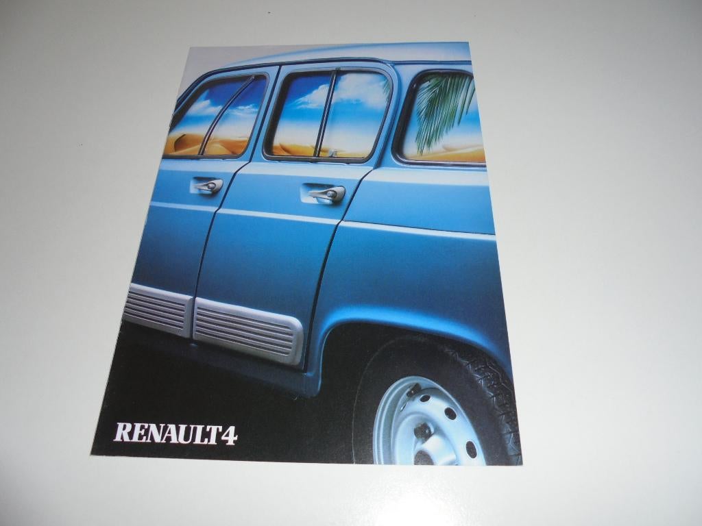 brochure Renault 4 modellen 1986, Ophalen of Verzenden, Nieuw, Renault