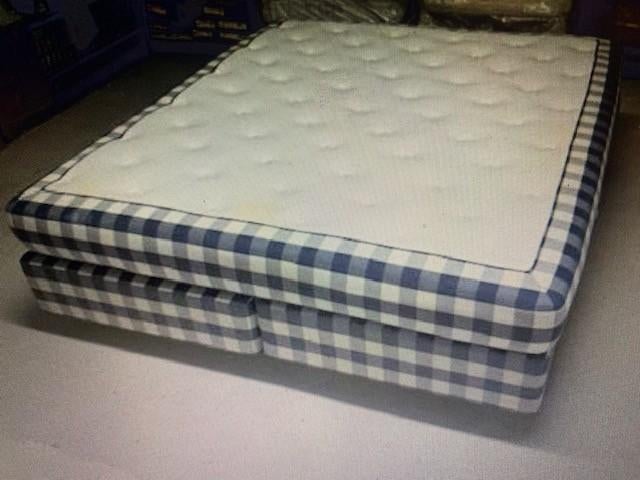 Hastens Luxuria, Ophalen, Blauw, 210 cm, Tweepersoons