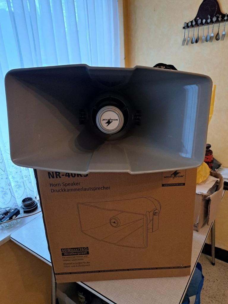 Monacor NR-40KS hoorn luidspreker, Audio, Tv en Foto, Overige merken, Overige typen, Nieuw, Ophalen of Verzenden