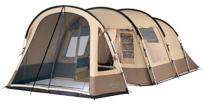 Familietent 4-persoons Bardani Wakiki Beach met grote tarp, Caravans en Kamperen, Tenten, Ophalen, Gebruikt, Tot en met 4