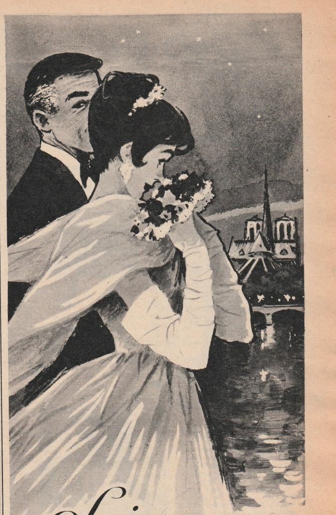 Retro reclame 1960 Bourjois Soir de Paris parfum Parijs, Verzenden, Overige typen