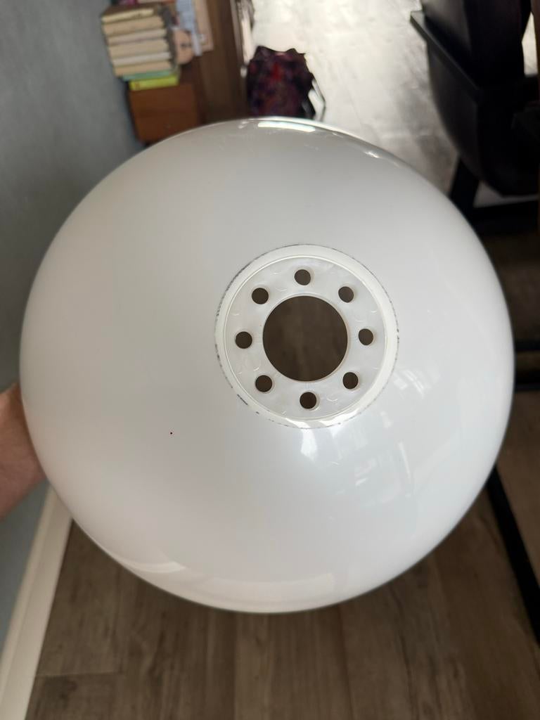 Vintage Dijkstra hanglamp bol, Gebruikt, Ophalen of Verzenden, Gijpsvintage, Space age