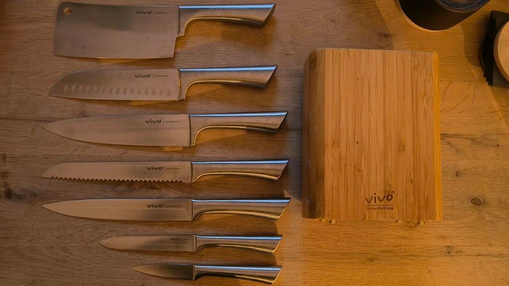 Albert heijn messenset en messenblok, Villeroy en Boch, Ophalen of Verzenden