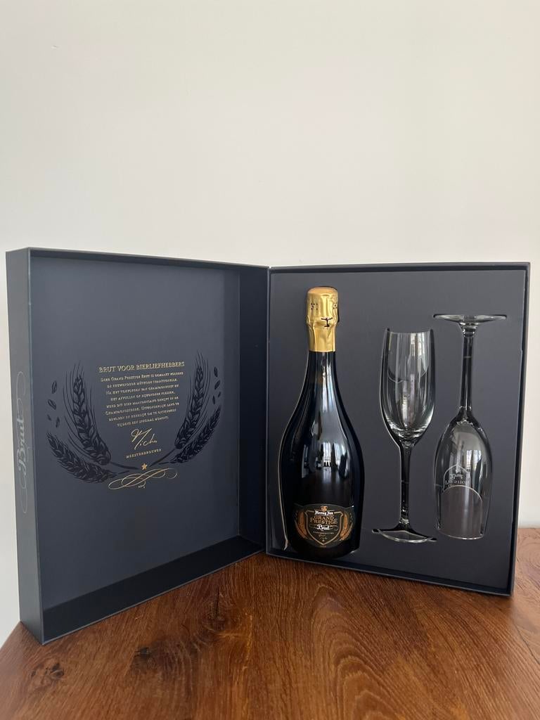 Hertog Jan Grand Prestige Brut, Verzamelen, Ophalen of Verzenden, Zo goed als nieuw, Flesje(s), Hertog Jan
