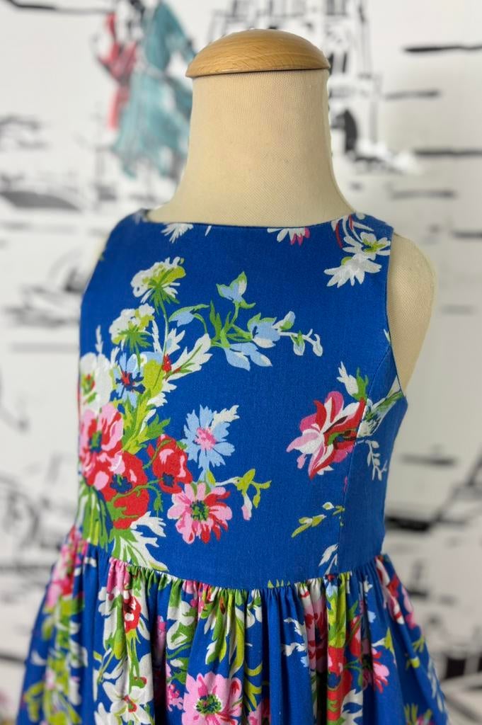 Ralph Lauren blauwe zomerjurk meisje maat 4, Ralph Lauren, Jurk of Rok, Ralph Lauren EU, Verzenden