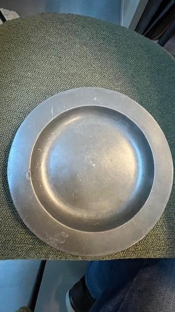 Antiek tinnen bord, Antiek en Kunst, Antiek | Tin, Ophalen of Verzenden