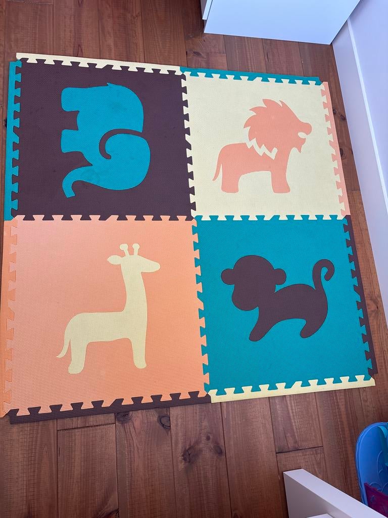 Foam speelmat met dieren, Ophalen, Gebruikt, Speelkleed