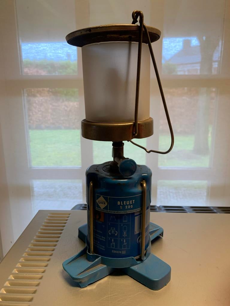 Gratis Campingaz Bleuet S 200 Gaslamp - Vintage Kampeerlamp, Ophalen, Gebruikt