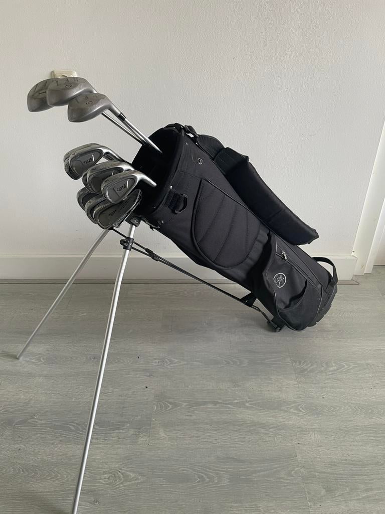 Complete Heren Golfset met standbag, rechtshandig, Sport en Fitness, Golf, Ophalen, Zo goed als nieuw, Set