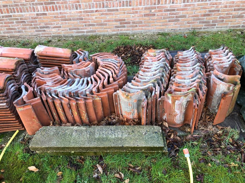 Rode Gebakken WD&S Pannen 36X26, Ophalen, Gebruikt, Steen of Klei, 15 m² of meer