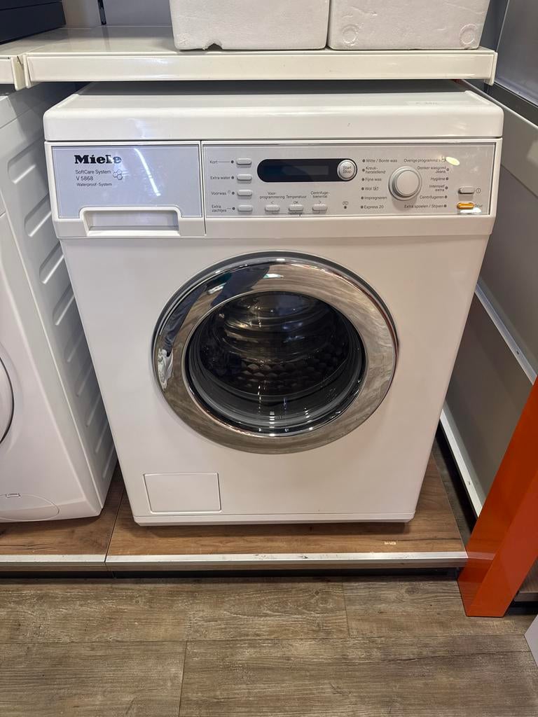 Gebuike Miele V5868  Wasmachine - Topkwaliteit, Gebruikt, Ophalen of Verzenden, Voorlader, Kort programma