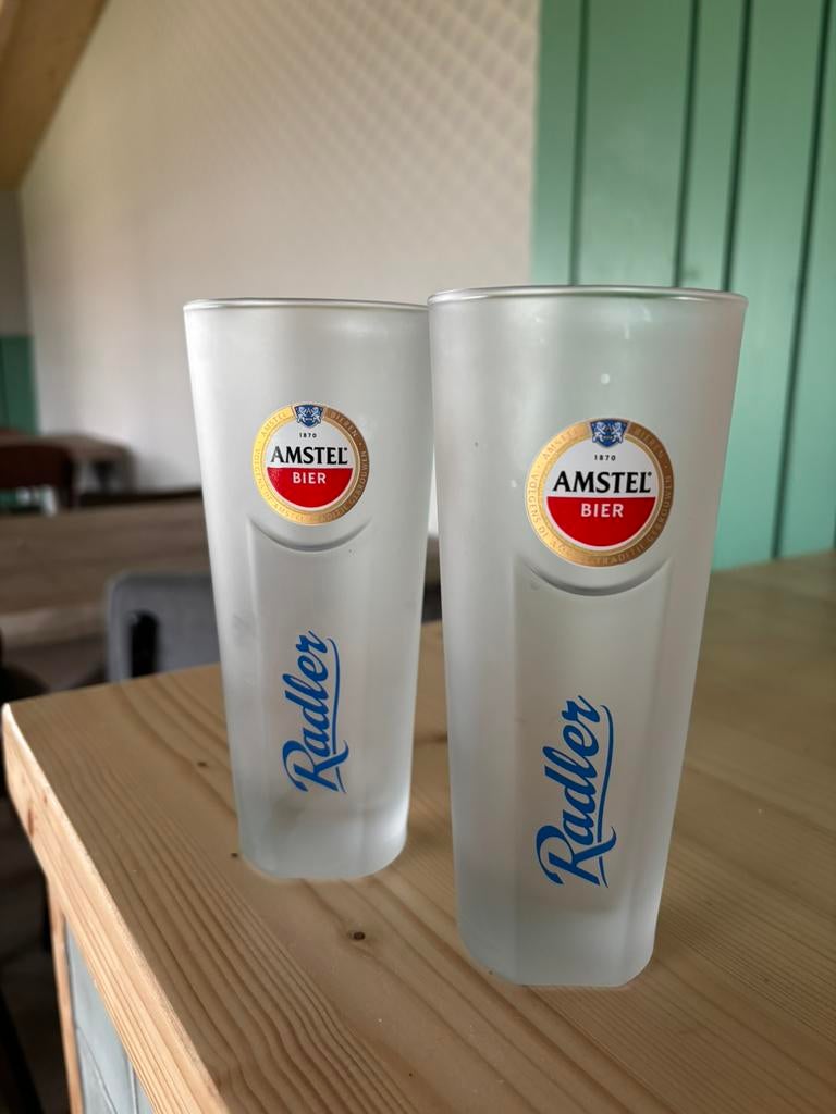 Amstel Radler glazen, Ophalen, Zo goed als nieuw, Bierglas