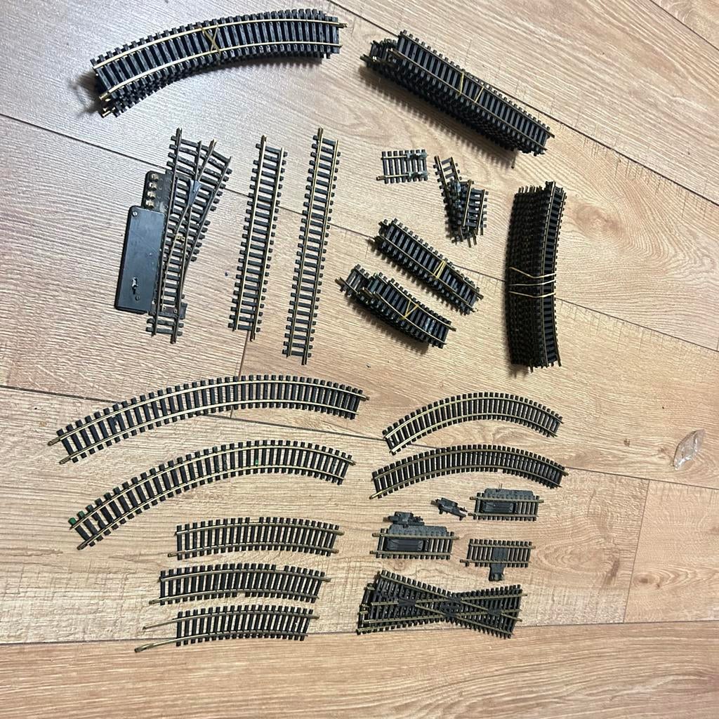 Fleischman rails 60 stuks, Gebruikt, Gelijkstroom, Fleischmann, Rails