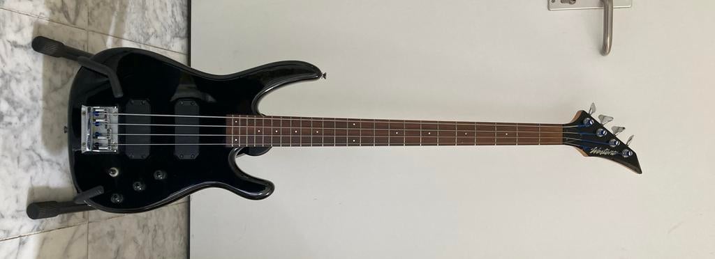 Zwarte Westone Bas met lekkere hals, Ophalen of Verzenden, Gebruikt, Elektrisch