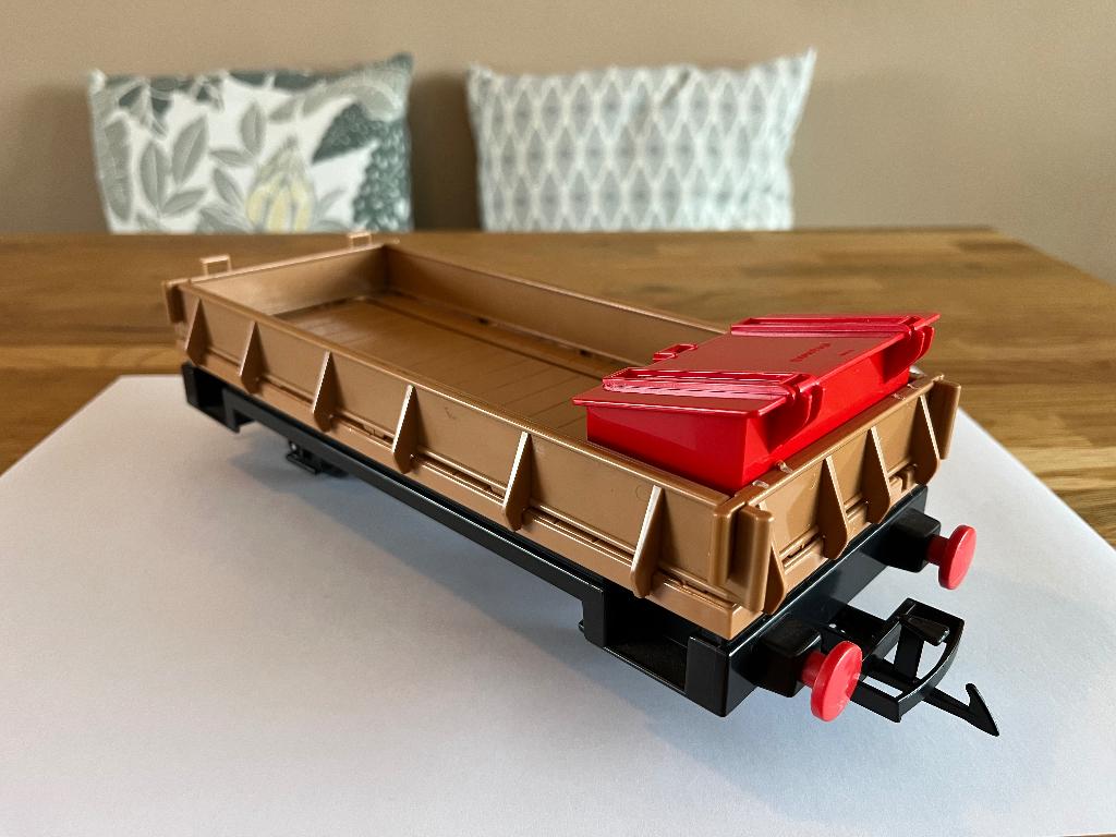 Playmobil 4104 lage vrachtwagon met werktreinkist, Ophalen of Verzenden, Zo goed als nieuw