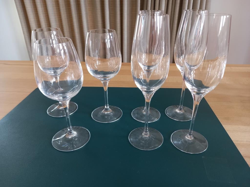 Vivo AH Kristallen Glazen: 4 Champagne & 3 Portglazen, Ophalen