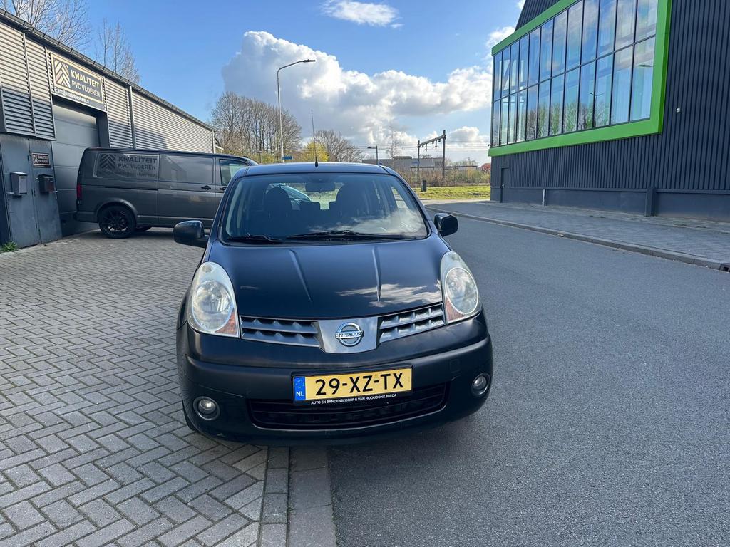 Nissan Note 1.6 16V 2007 Zwart, Auto's, Nissan, Voorwielaandrijving, 15 km/l, 4 cilinders, Origineel Nederlands