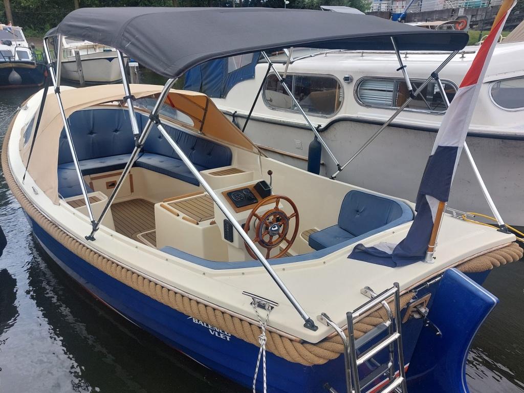 Sloep Balenco 740 vlet + trailer (met toilet), Ophalen, 10 tot 30 pk, Gebruikt, Binnenboordmotor