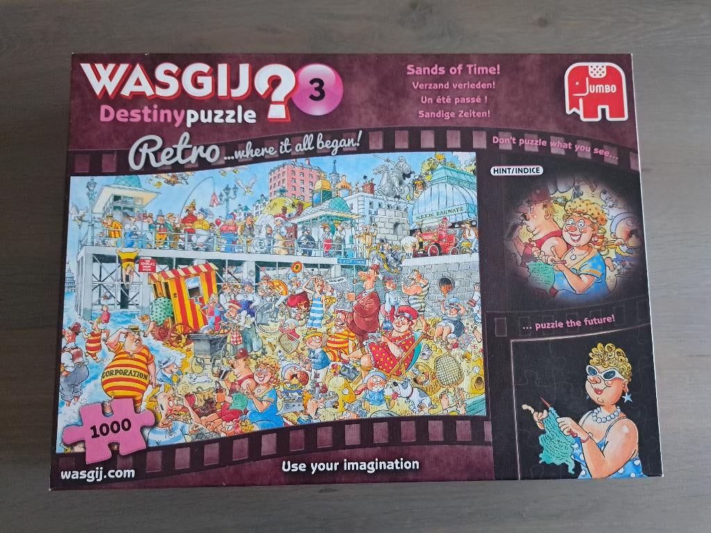 Wasgij Destiny 3, Verzand verleden!, Ophalen of Verzenden, 500 t/m 1500 stukjes, Zo goed als nieuw, Legpuzzel