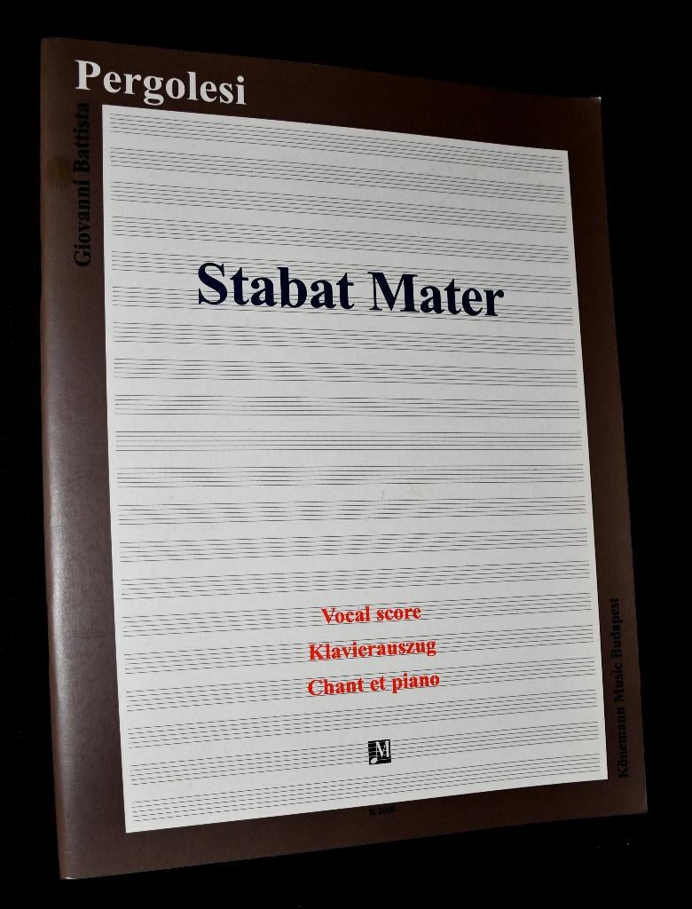 G.B. Pergolesi - Stabat Mater - Per Soprano Ed Alto - Klavie, Zang, Klassiek, Ophalen of Verzenden, Zo goed als nieuw