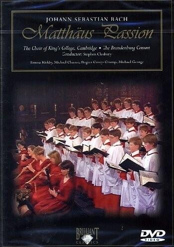 DVD - Matthäus Passion - Choir of King's College Cambridge, Cd's en Dvd's, Ophalen of Verzenden, Barok, Zo goed als nieuw, Vocaal