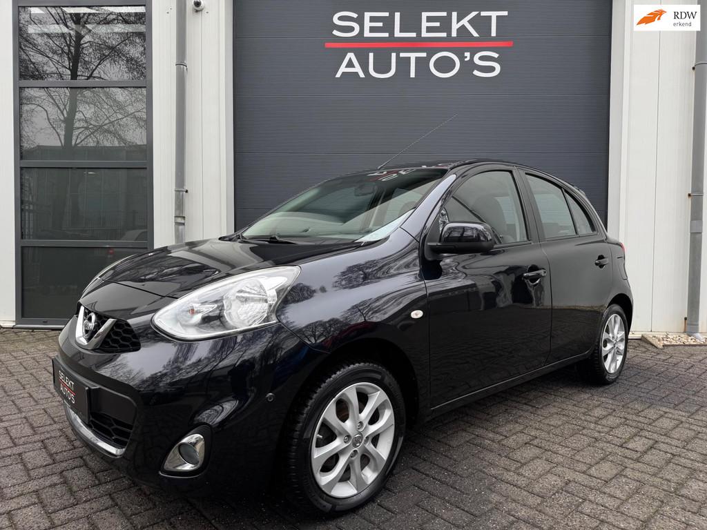 Nissan Micra 1.2 DIG-S Visia Airco/Cruise Control/Navigatie/, Voorwielaandrijving, Stof, Gebruikt, Zwart